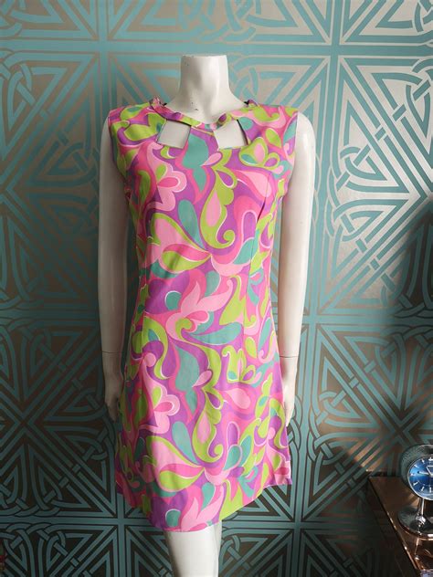 sale original 1960 s psychedelic print mini dress great condition was 95 now 65 pounds
