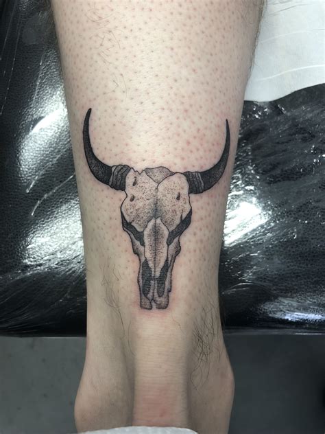 Bull Skull Tattoo Simple Keena Waldrop