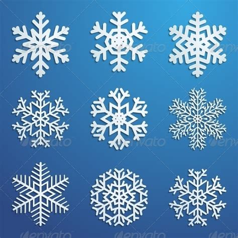 Set Of Snowflakes By 31moonlight31 Graphicriver