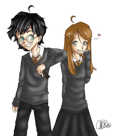Harry Potter And Ginny Weasley By Miesmud On Deviantart Harry Potter Harry Potter Fan Art