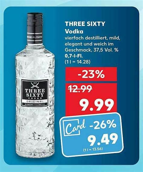 Three Sixty Vodka Angebot Bei Kaufland