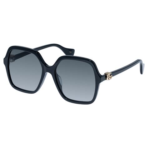 gucci women s gg1072sa black rectangle sunglasses eyewear index