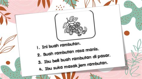 Bahan Bacaan Bahasa Melayu Prasekolah Prasekolah Bahasa Melayu Bm 2 3