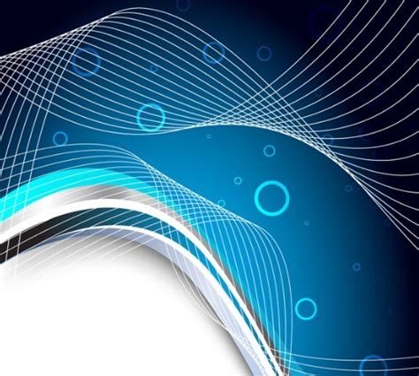 Free Blue Abstract Curves Vector Background 01 Titanui