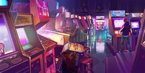 The Glory Days The Arcade By Axl99 Arcade Aesthetic Wallpapers Retro Arcade