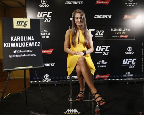 Karolina kowalkiewicz is a polish mixed martial artist. UFC 212 media day photos - MMA Fighting