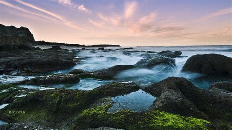 Sunsets Ocean Landscapes Rocks Australia Seascapes Caves 1920x1080 Wallpaper Nature Oceans Hd