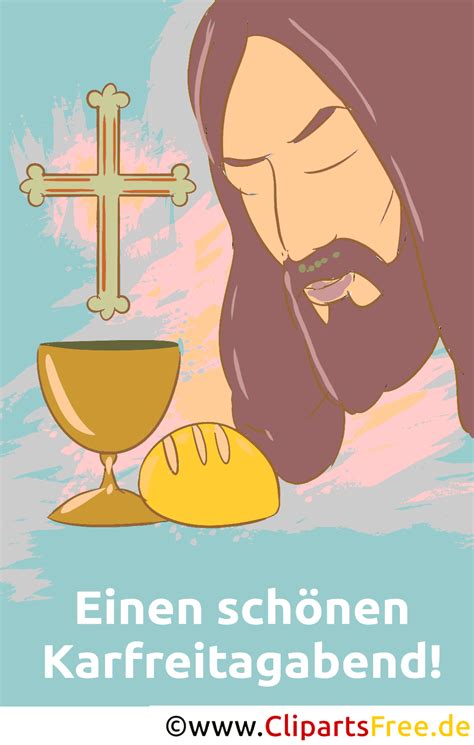 From old high german kara, chara) + vrītac (friday). Einen schönen Karfreitag Abend e-Card - Karfreitag Grußkarten