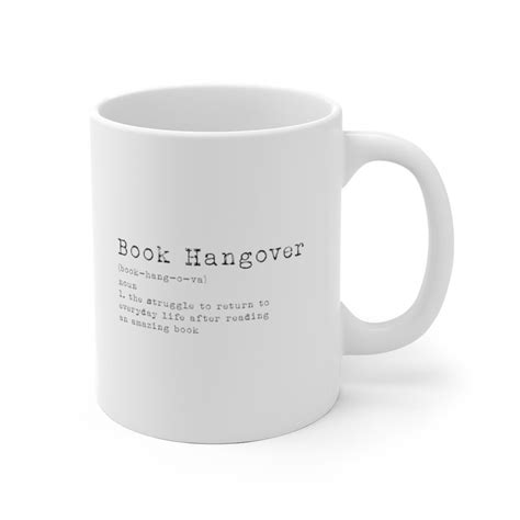 book hangover coffee mug book lover mug reading mug etsy