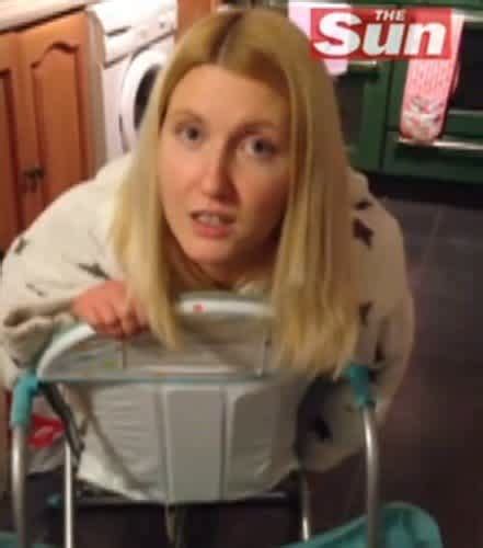 stupidest mom in the world gets drunk and stuck in her son s highchair video