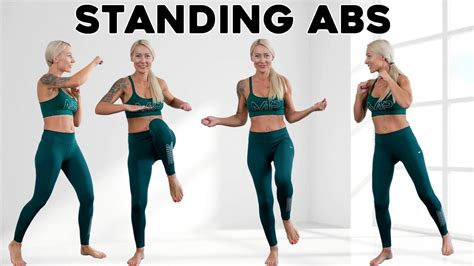 MIN STANDING ABS CARDIO TABATA For Ab Lines Small Waist Flat Belly Knee Friendly YouTube