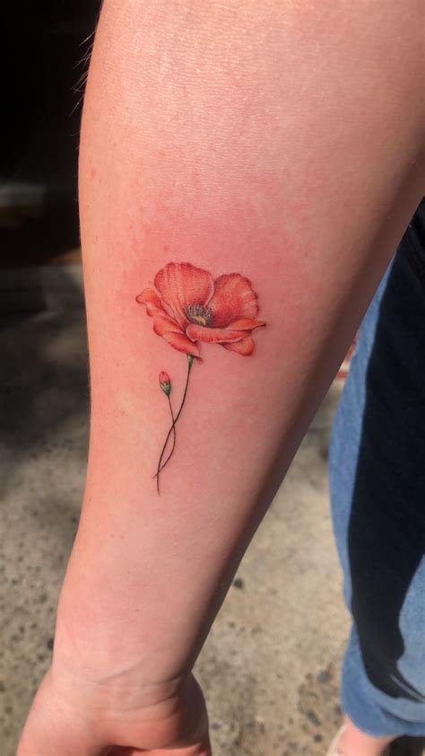 Red Poppy Flower Tattoo Artofit