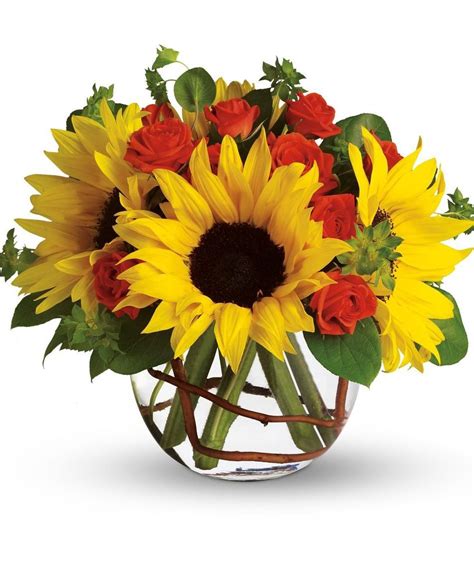 Sunny Sunflowers | Sunflower arrangements, Summer flower arrangements ...
