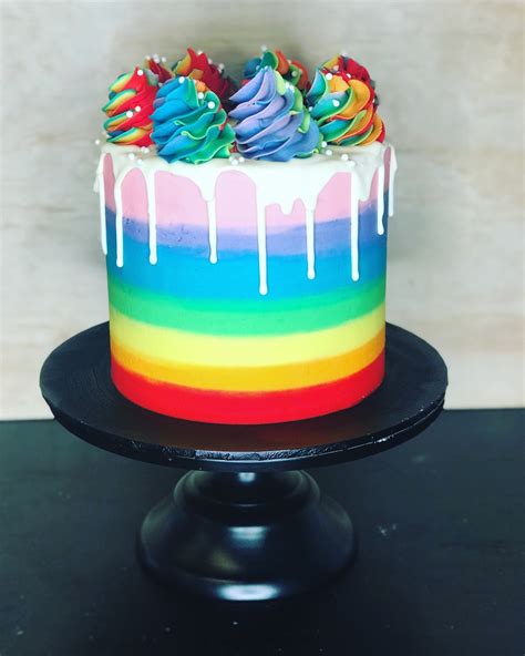 Rainbow Drip Cake Macdaddy Cakes