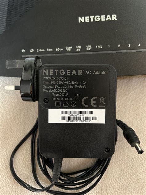 Netgear Nighthawk X10 Ad7200 6 Port Smart Wireless Router Black R9000