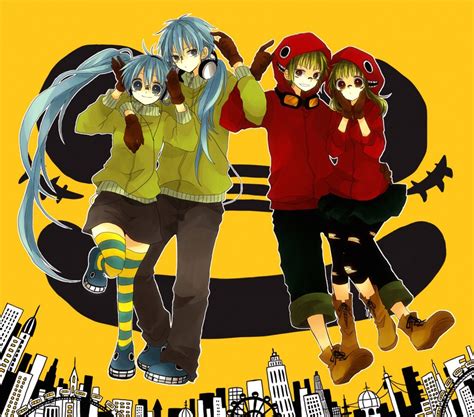 Hatsune Miku Gumi Hatsune Mikuo And Gumiya Vocaloid And 1 More