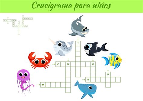 20 Crucigramas Para Niños En Español Divertidos Y Fáciles