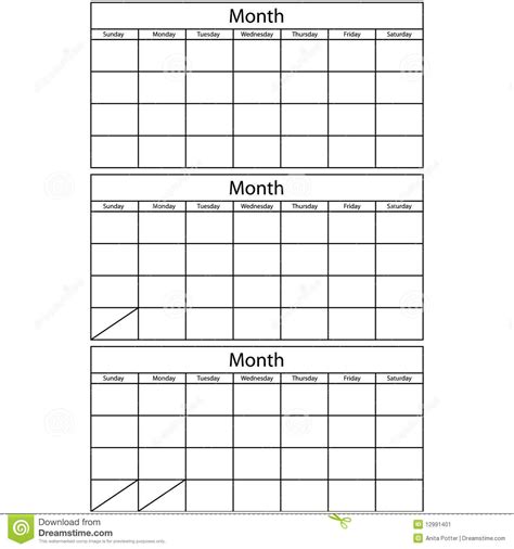 Printable Multi Month Calendars Free Calendar Template