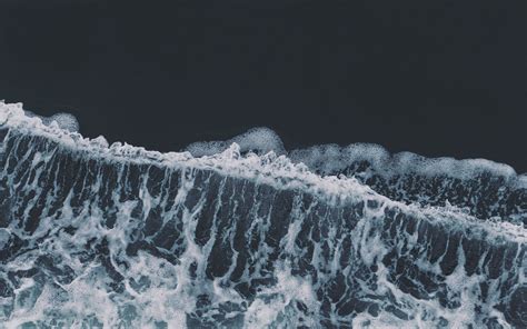 Download Wallpaper 3840x2400 Sea Waves Aerial View Water 4k Ultra Hd