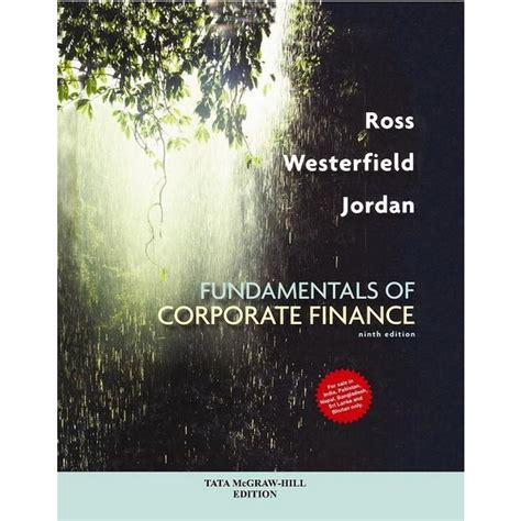 Fundamentals Of Corporate Finance By Stephen A Ross Randolph W