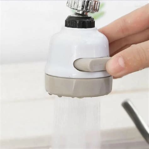 Kitchen Faucets 360 Rotary Faucet Nozzle Shower Head Economizer Water Stream Plastic Filter