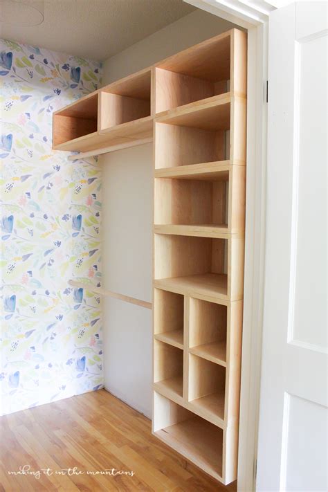 I've updated the woodworking plans with the optional french cleat if you want to make your own. DIY Custom Closet Organizer: The Brilliant Box System ...