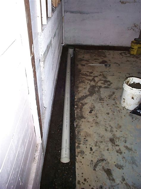 Interior Foundation Footing Drain For Basement Allied Waterproofing