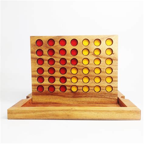 Connect Four Wooden Connect 4 Game Game Board Wooden Game Etsy Uk