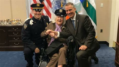 Retired Nypd Officer Margaret Kuhl 95 Supports Grandson Matthew Kuhl As He Becomes Nypd