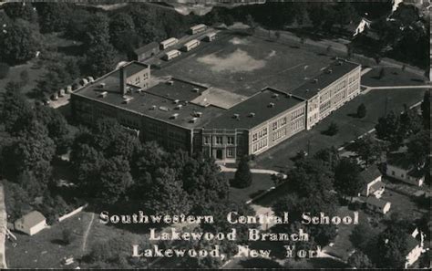 Southwestern Central School Lakewood Ny Postcard