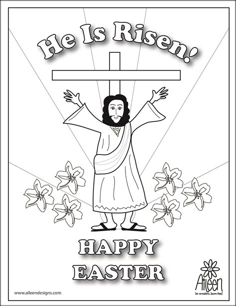 He Is Risen Coloring Pages Printable