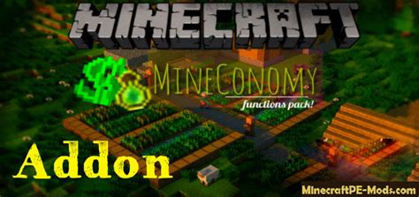 Mineconomy Function Pack Minecraft Pe Modaddon 1120 1111 Download