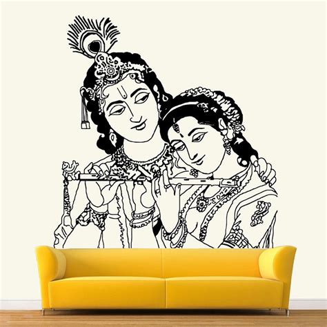Beautiful Lord Radha Krishna Wall Stickers To Buy Online In India