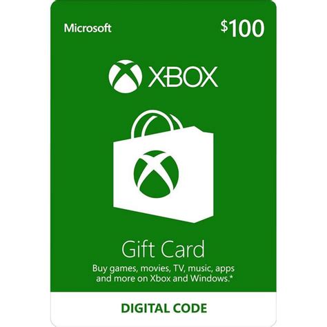 Microsoft Xbox 100 T Card Digital K4w 00043 Best Buy Xbox