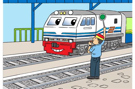 Gambar Kartun Pramugari Kereta Api Imagesee