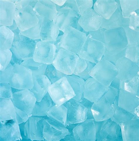 Fresh Cool Blue Ice Cube Background Stock Image Image Of Frosty