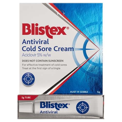 Blistex Lip Antiviral Cold Sore Cream 5g Chemist Warehouse