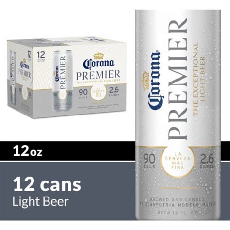 Corona Premier Mexican Lager Light Beer 12 Cans 12 Fl Oz Fred Meyer
