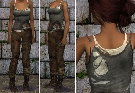 4 Apocalyptic Outfits Converted For Ts2 Sims Cc Sims 4 Zombie