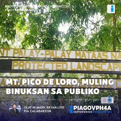 Mtpico De Loro Muling Binuksan Sa Publiko Makalipas Ang Anim Na