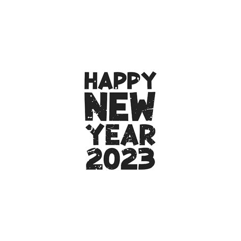 Premium Vector Happy New Year 2023 Vector Illustration Typography