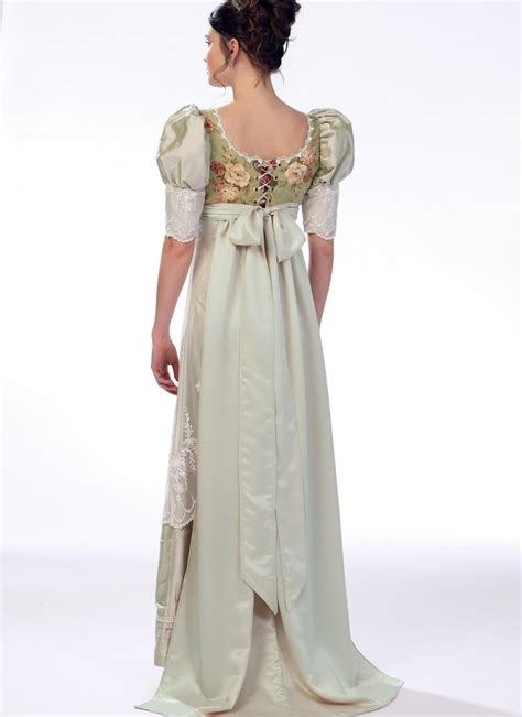 Historical Dress Mccalls M7420 Regency Period Empire Waist Etsy