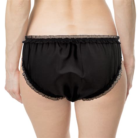 black satin silky lace sissy panties bikini briefs knickers underwear size 10 20 ebay
