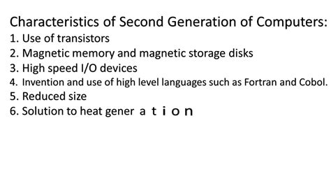 Characteristics Of Second Generation Of Computerpartii Youtube