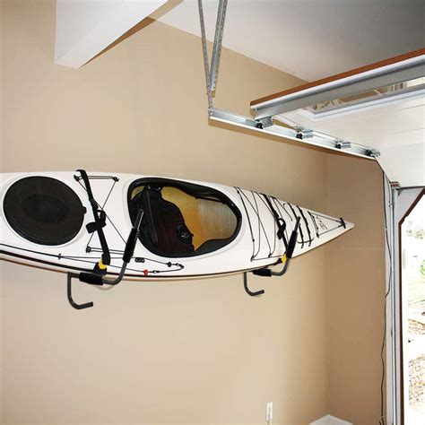 Pair Black Kayak Rack Wall Mount Storage Surfboard Canoe System Folding Hanger Ebay