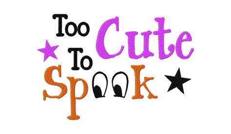 Too Cute To Spook Machine Embroidery Design Daily Embroidery