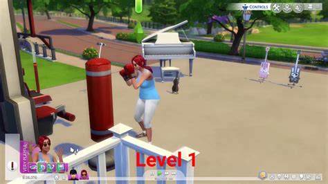 The Sims 4 Compare Video Level 1 Vs Level 10 Boxingfitness Youtube
