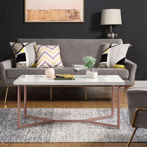 Harperandbright Designs Living Room Mid Century Modern Rectangle Wooden