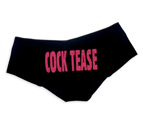 Cock Tease Panties Funny Sexy Slutty Panties Booty Bachelorette Party Bridal T Panties Booty