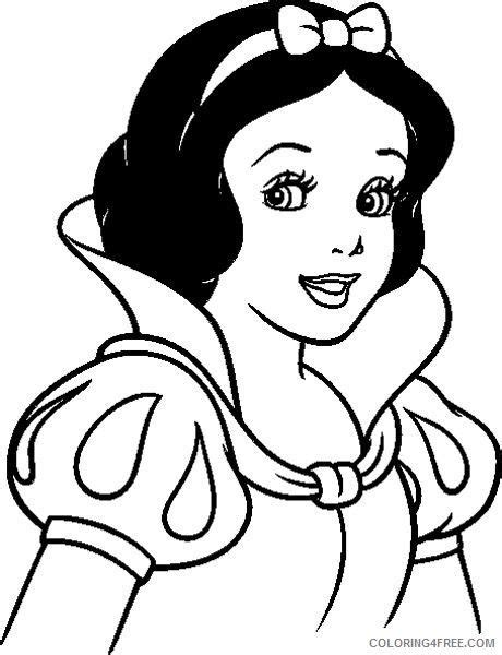 Snow White From The Disney Movie Coloring Pages Free Printable For